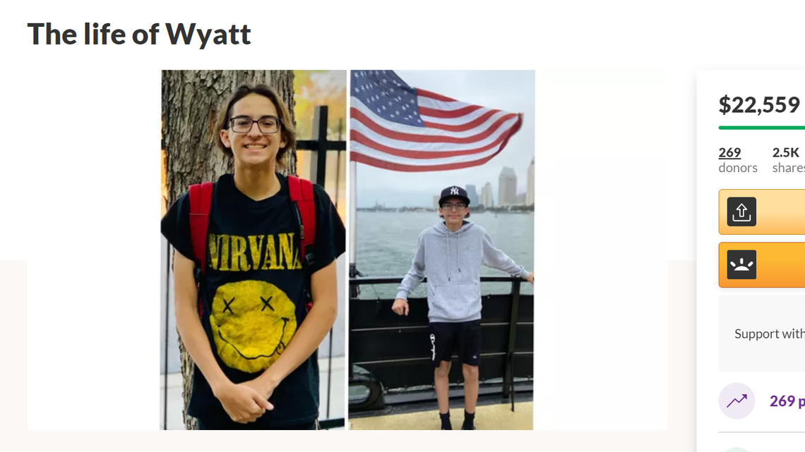 A 15-year-old boy was struck and killed by a driver when he stepped into a street on Oct. 31, 2021, in Aurora, Colorado.