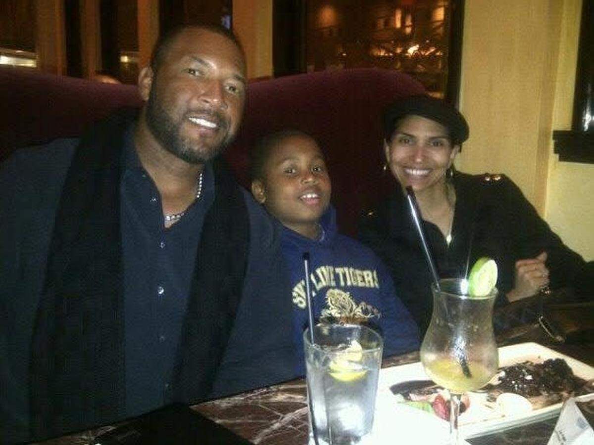 Baseball player Gary Sheffield and his wife DeLeon Richards, a Grammy-nominated gospel singer, sit with Sheffield’s godson Gracen Halton, around the early 2010s. The San Francisco 49ers drafted Halton, now 22 and a defensive tackle from University of Oklahoma, in the fourth round of the 2026 NFL Draft on April 25.