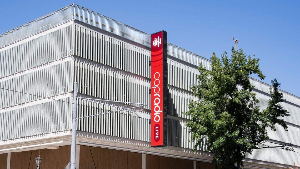 Capital Public Radio’s new performance space, CapRadio Live, at the corner of Eighth and J streets in downtown Sacramento is pictured on Wednesday, Sept. 6, 2023. The station has not yet moved from its offices at Sacramento State.