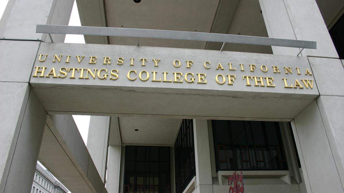 University of California Hastings College of Law sign