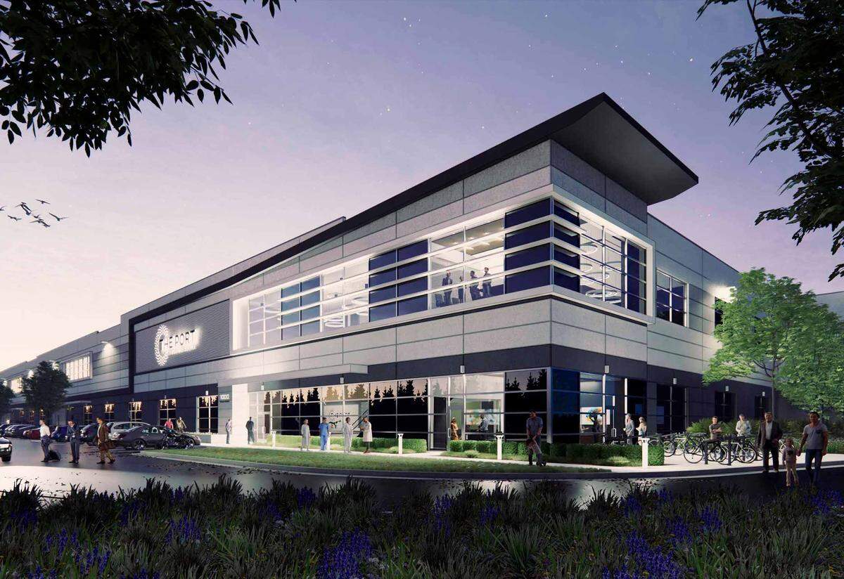 An illustration shows the Biospace project that developer Mark Friedman and Blue Rise want to build in West Sacramento’s Bridge District that would consist of eight buildings, a total of 1.3 million square feet for biotech companies on 13 acres of vacant land already owned by Friedman.