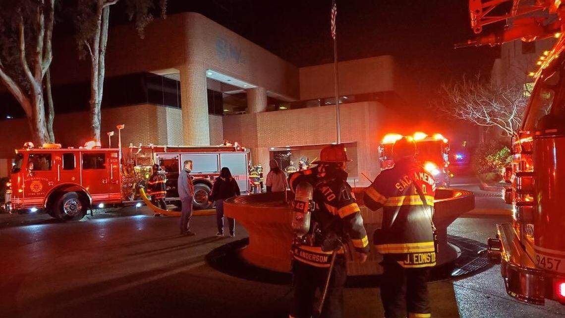 A fire at KCRA 3 early Sunday morning in Sacramento resulted in no injuries, but forced staff evacuations.