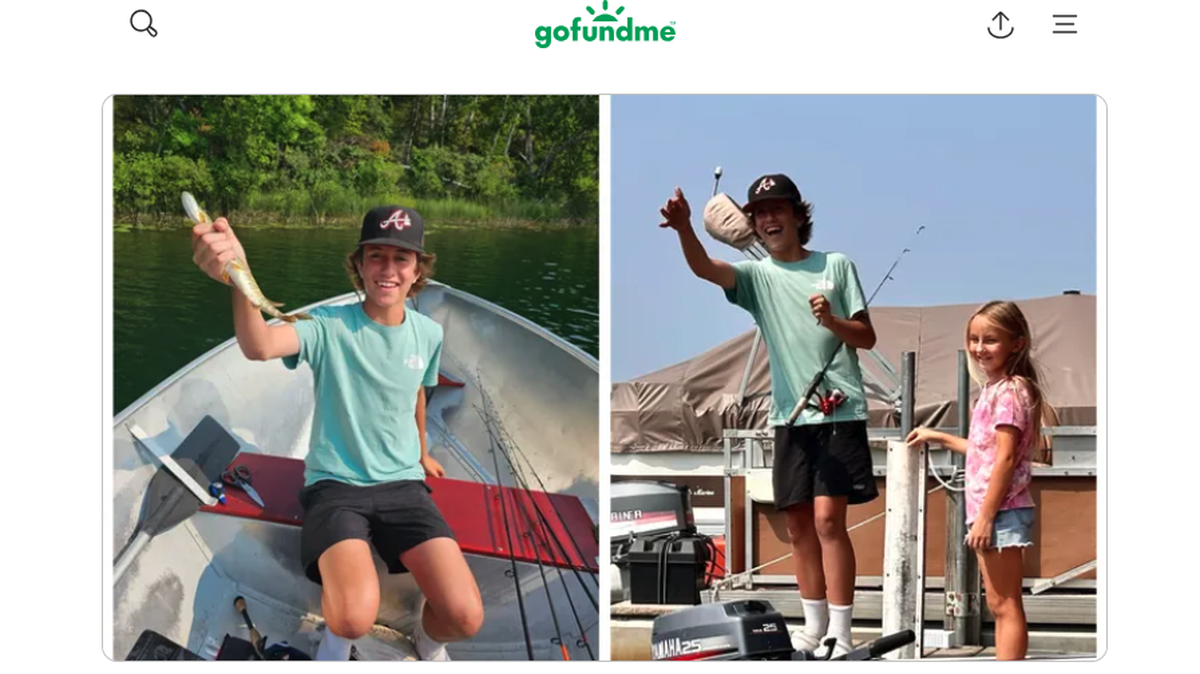 Stanley Wilson, from Encinitas, California, died in a Minnesota lake while on vacation with his family, according to his father.