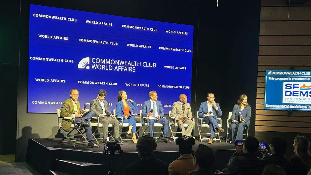 Candidates for California’s insurance commissioner at a forum on Friday evening at the Commonwealth Club in San Francisco.