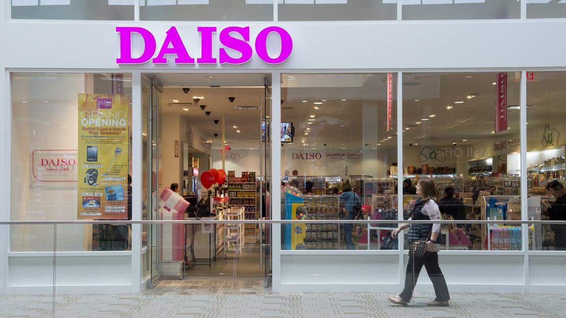 A customer walks by the Daiso store at the Westfield Galleria Mall in Roseville in 2016. A new store will celebrate its grand opening at Sacramento’s Point West Plaza shopping center on Saturday, Oct. 19, and Sunday, Oct. 20, 2024.