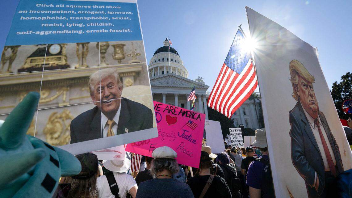 Thousands rally for ‘No Kings’ in Sacramento area: ‘Here to find ...