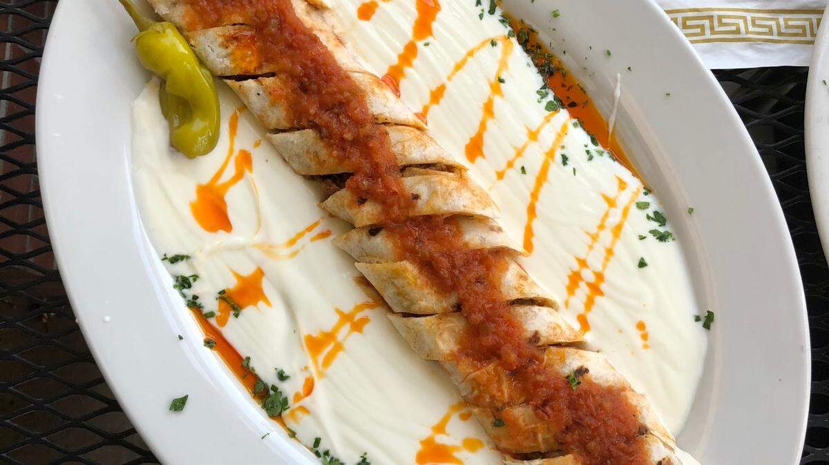 Anatolian Table’s yogurtlu beyti kebab.