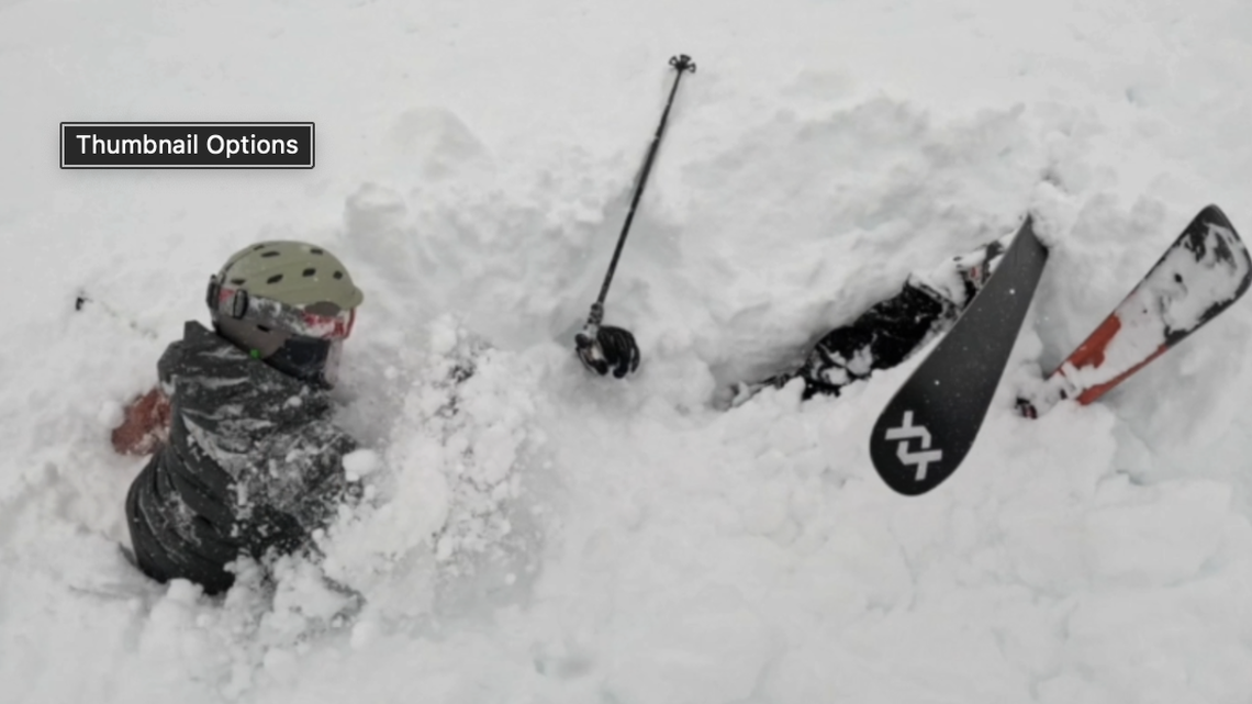 Watch dramatic rescue of buried skier at Tahoe area ski resort after storm