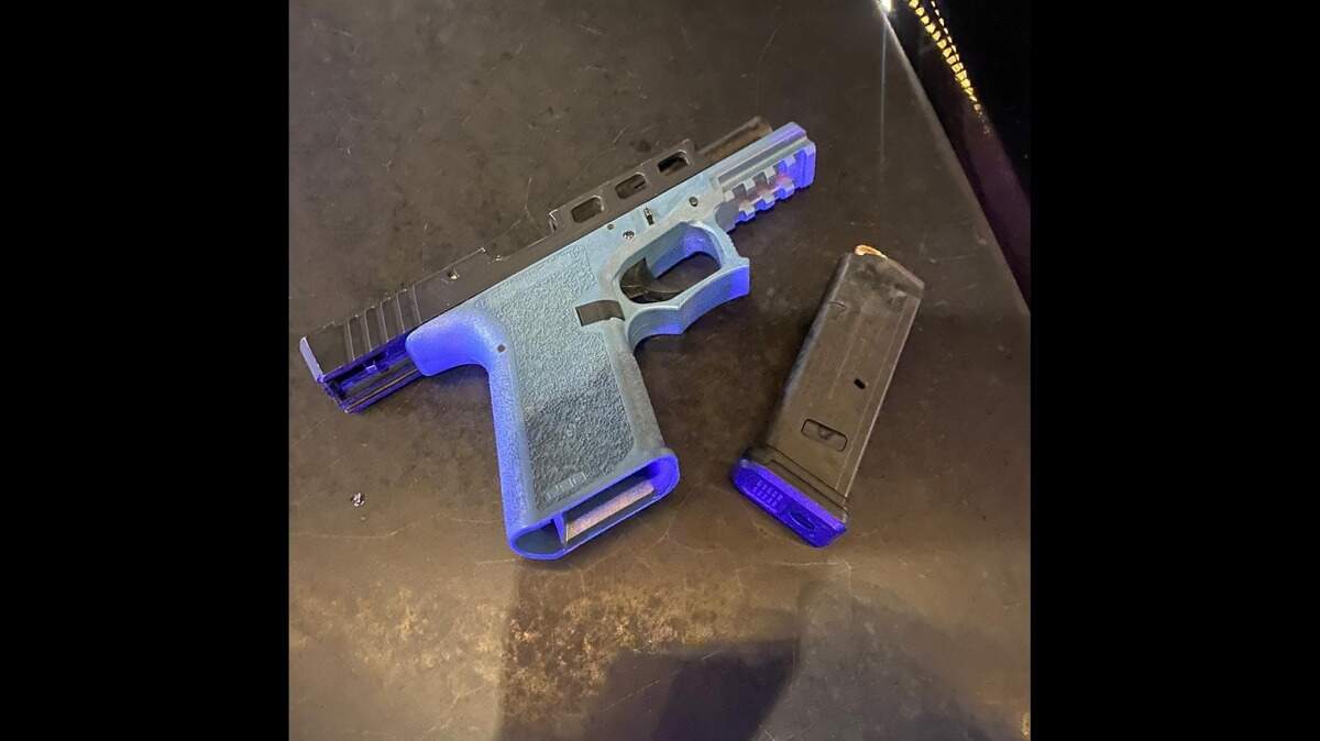 Hollister police in California said they found a ‘ghost gun’ during a traffic stop with a minor and the driver was arrested for firearms charges.