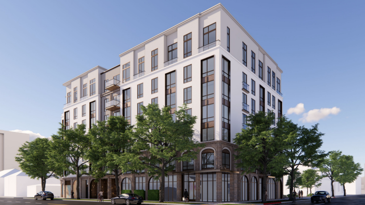 A 91-unit apartment building is planned for 2130 J St. in midtown Sacramento.