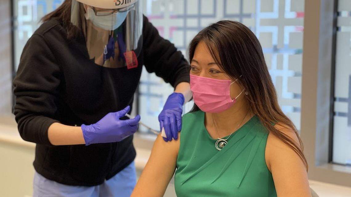 California Treasurer Fiona Ma got the COVID vaccine in December. Did she cut the line?