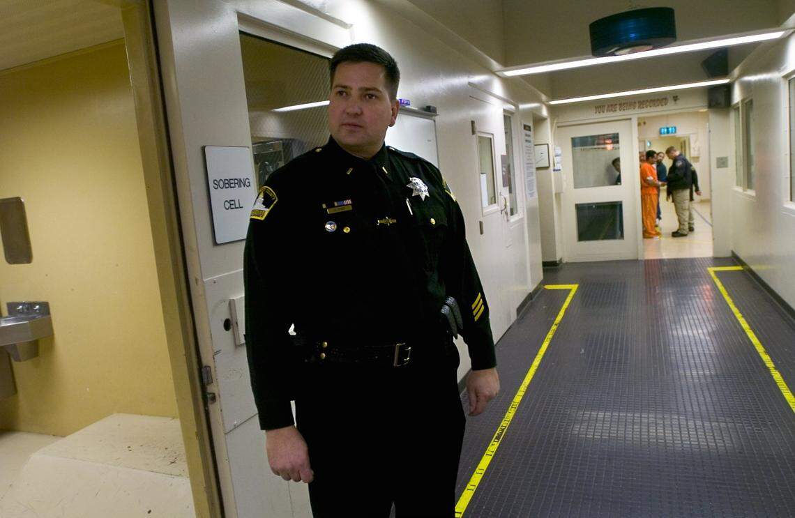 Then-Sheriff’s Lt. Scott Jones stands in the Sacramento County Main Jail in 2007, before he was promoted to Commander of the Main Jail Division by new Sacramento Sheriff John McGinness. Jones had served as a deputy in the jail for the past nine years.