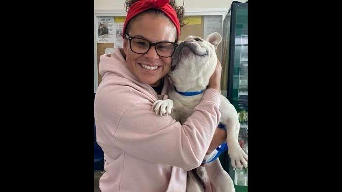 A dog that had been missing for more than a year was reunited with family, California police said.