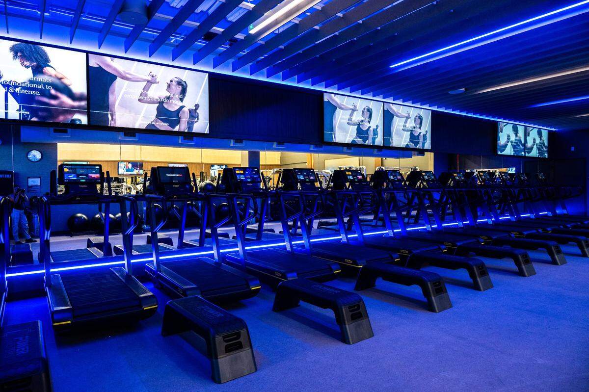 A cardio room at Life Time Arden fitness club awaits customers on Thursday, the day before its grand opening.