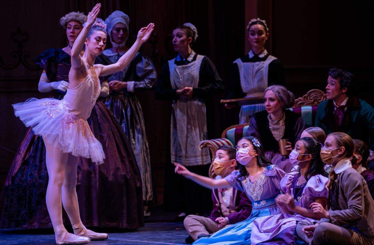 Sacramento Ballet performs the “Nutcracker” during a dress rehearsal in 2021 at the SAFE Credit Union Performing Arts Center in Sacramento.