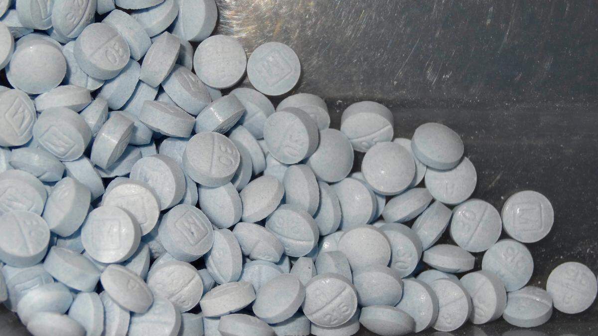 This undated file photo provided by the U.S. Attorney’s Office for Utah shows fentanyl-laced fake oxycodone pills collected during an investigation.