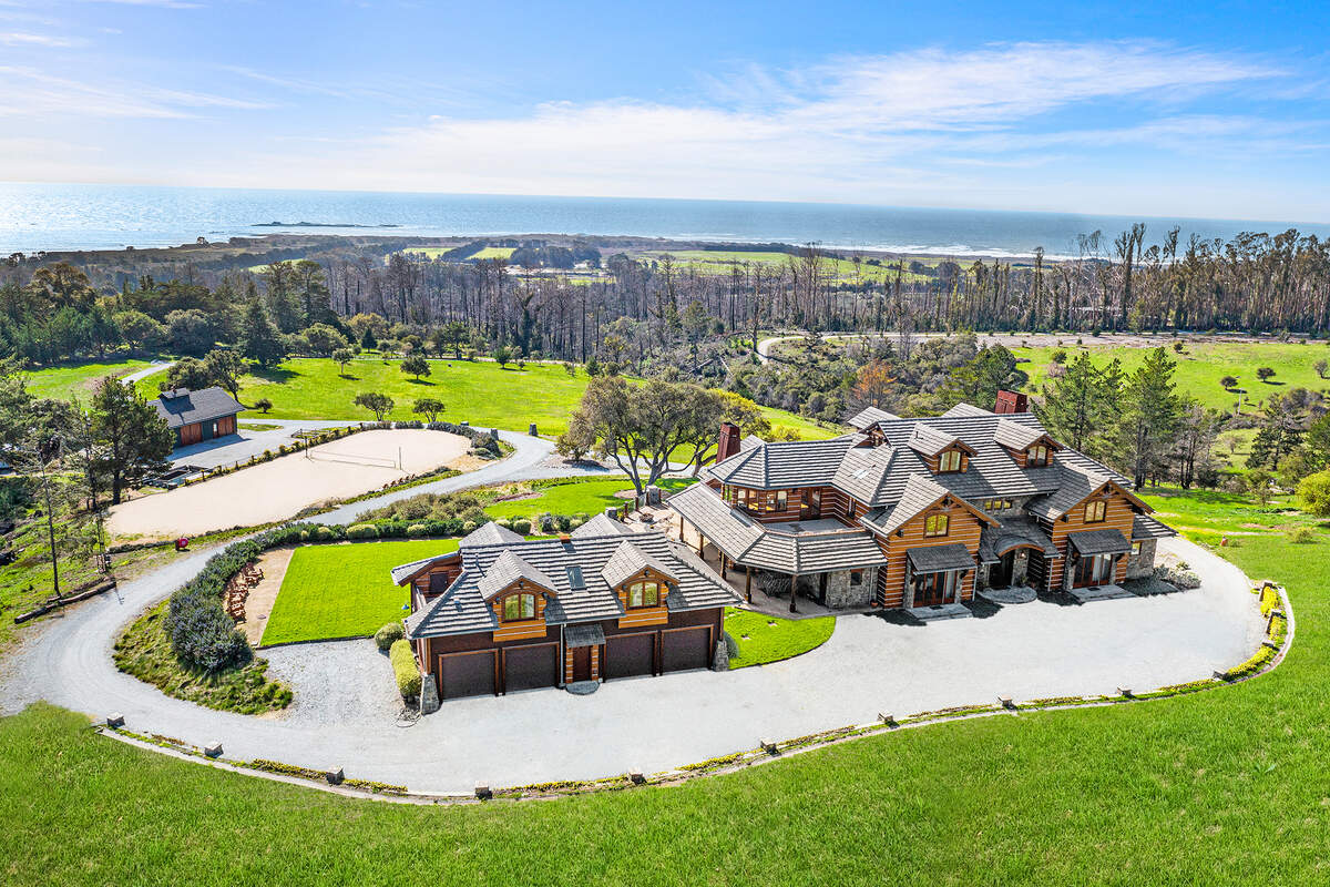 The nearly 50-acre estate is located 21 miles north of Santa Cruz, and south of San Francisco.