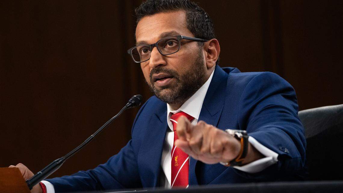 FBI Director Kash Patel testifies in front of the Senate Judiciary Committee in Washington, D.C., on Tuesday.