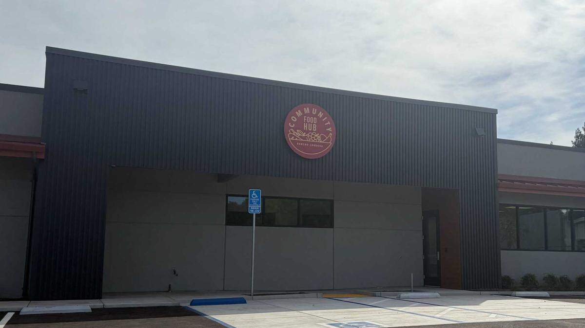 The new Rancho Cordova Community Food Hub, shown Wednesday, May 20, 2026, is set to open in mid-July, said Executive Director Carrie Johnson. The hub is located at 2771 Don Juan Drive, near the intersection of Folsom Boulevard.