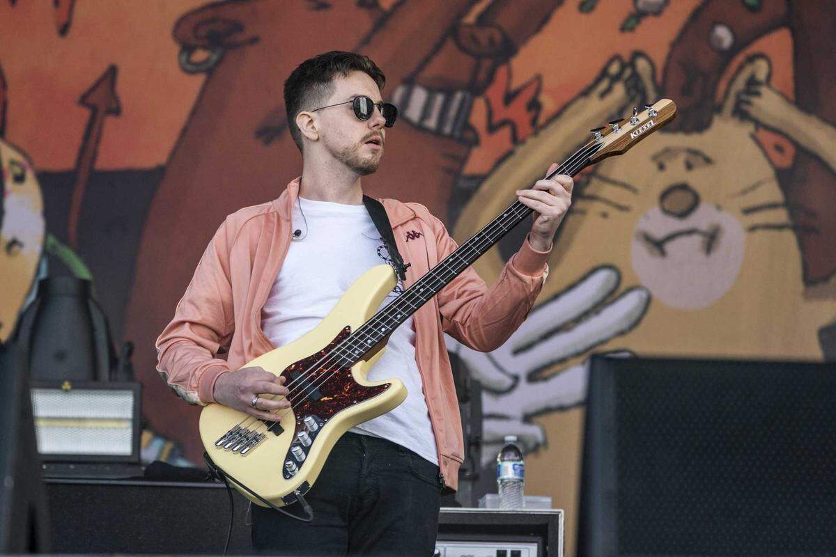 Tim Feerick of Dance Gavin Dance performs at Daytona International Speedway on Nov. 14, 2021, in Daytona Beach, Fla. Feerick, 34, died Wednesday, April 13, 2022, the band announced.
