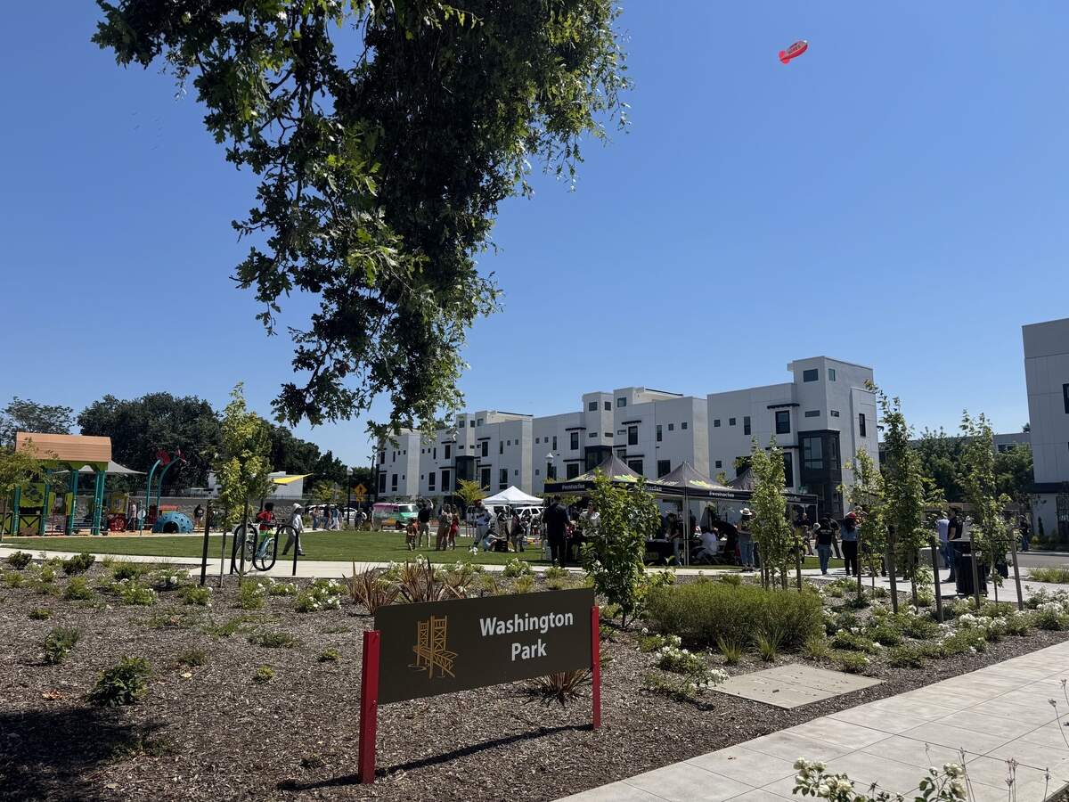 West Sacramento’s 40th park, located in the Washington District, on June 18, 2026. The park is part of a new 106-unit development that has been a decade in the making.