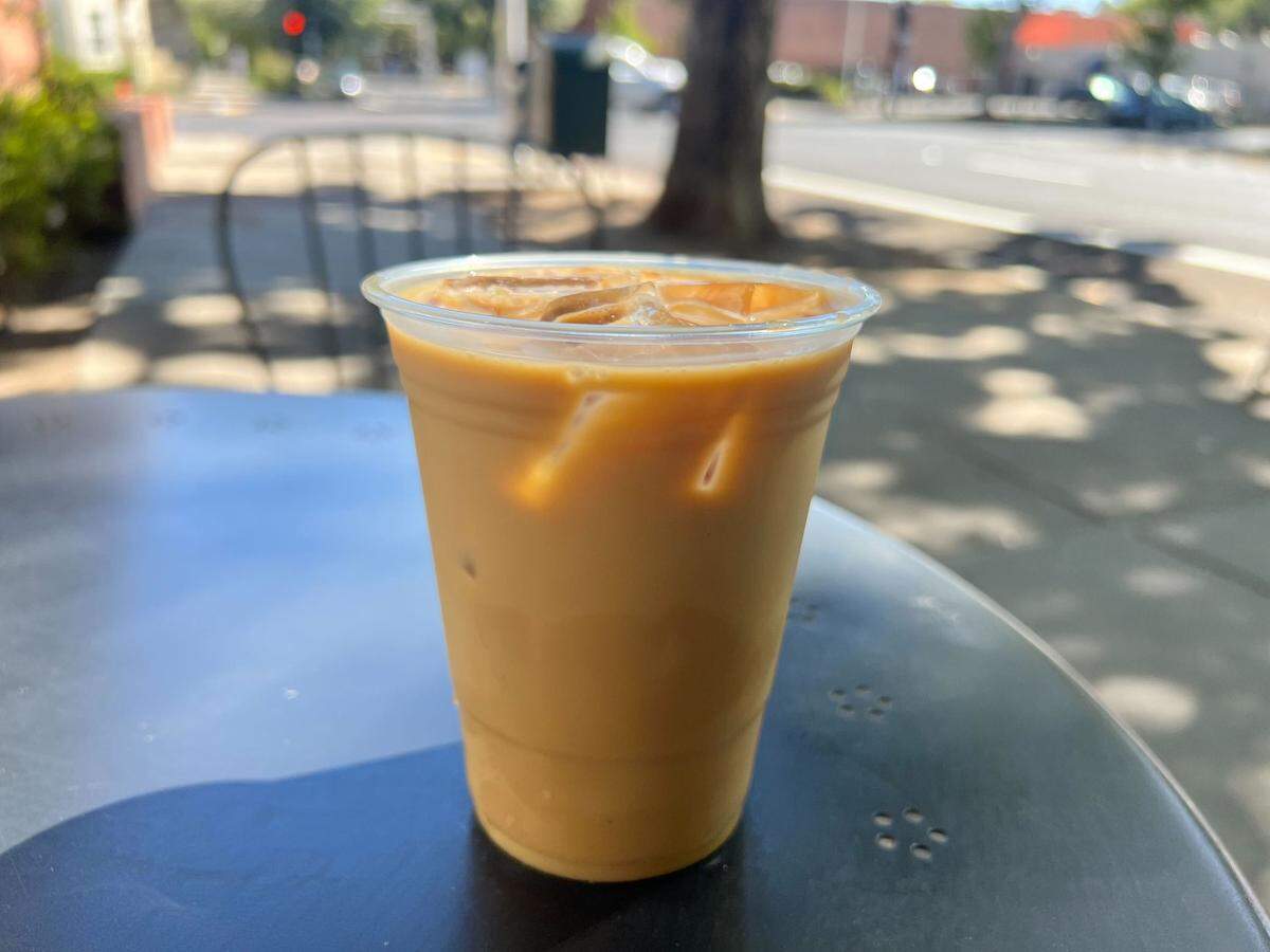 A Winter Spice Latte from The Mill at 1827 I St. It’s a light fall drink made with house-made syrup flavored with seasonal spices including cardamom, chai and clove.