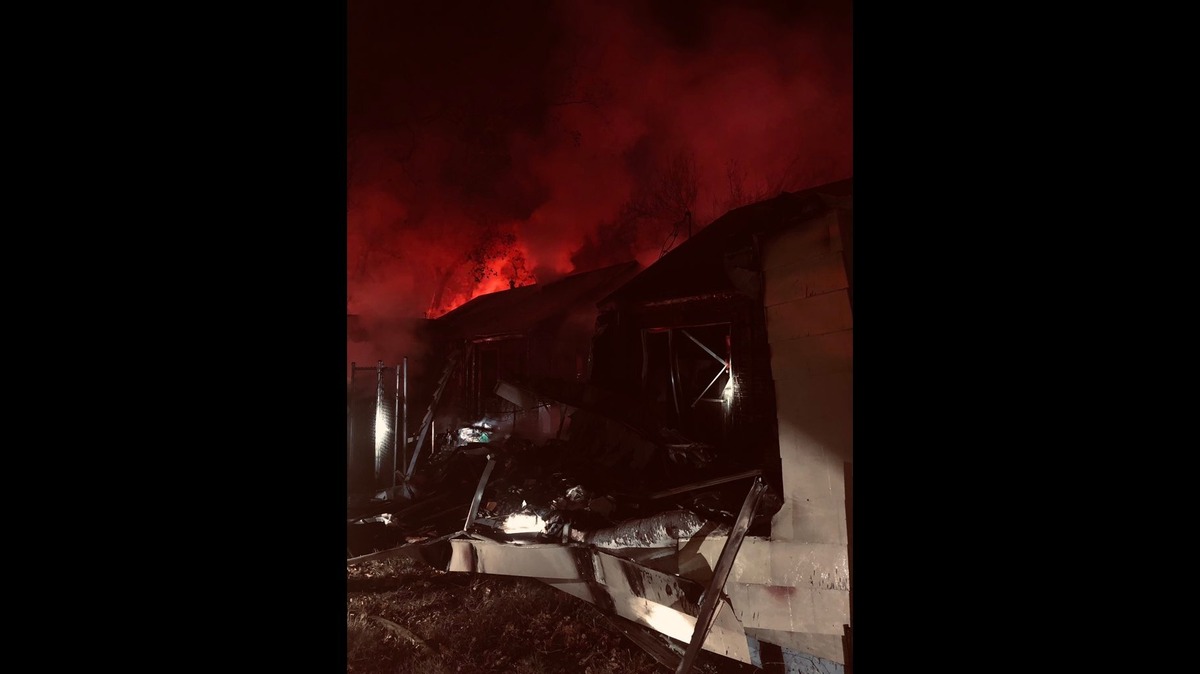 A two-alarm fire early Friday morning damaged three structures in the 1000 block of Glenrose Avenue.