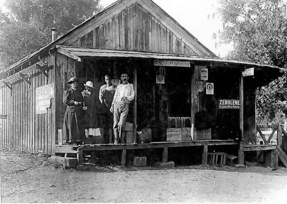 The community of Rescue was likely named after the Rescue Store and Post Office, which in turn was named after a nearby mine that had recently developed a new quartz ledge that would “rescue” it from bankruptcy. This picture was taken in 1916.