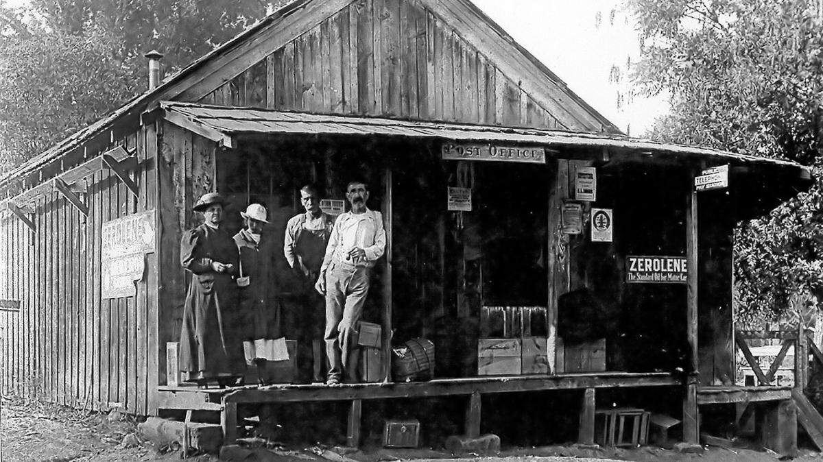 The community of Rescue was likely named after the Rescue Store and Post Office, which in turn was named after a nearby mine that had recently developed a new quartz ledge that would “rescue” it from bankruptcy. This picture was taken in 1916.
