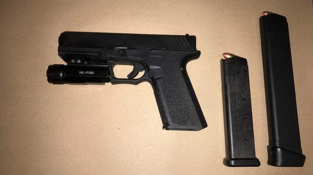 Santa Rosa police in California said they arrested a 15-year-old boy on weapons charges after he crashed a car into a pole and a ‘ghost gun’ was found inside.