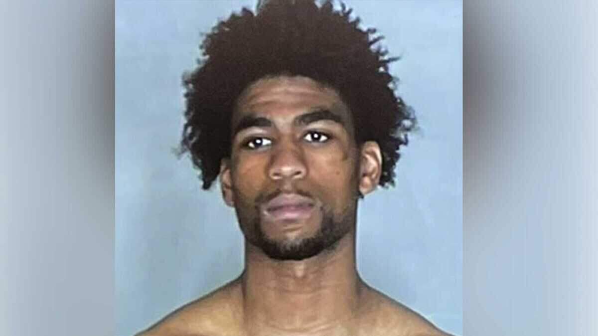 Asaahdi Elijah Coleman, 21, of Sacramento is seen in a booking photo provided by the Butte County Sheriff’s Office. He appeared in court Wednesday, Feb. 9, 2021, in connection with a shooting aboard a Greyhound bus in Oroville that killed one woman and injured four people.