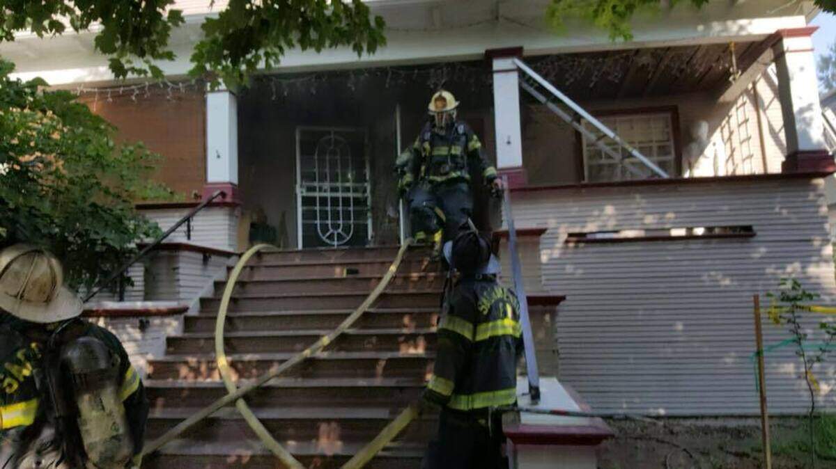 A three-alarm fire that ignited that seems to have ignited in the basement of a Victorian-style duplex in midtown Saturday prompted more than 60 fire fighters to respond to the scene in an effort to keep the blaze from rapidly spreading through the structure, according to to the Sacramento Fire Department.
