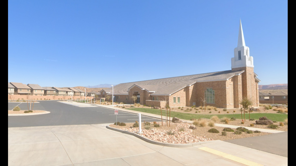 Three teens have been arrested in relation to vandalism at more than a dozen Mormon churches across Southern Utah, including one on East Desert Canyons Parkway, officials said. (Screengrab from Goolge Street View)