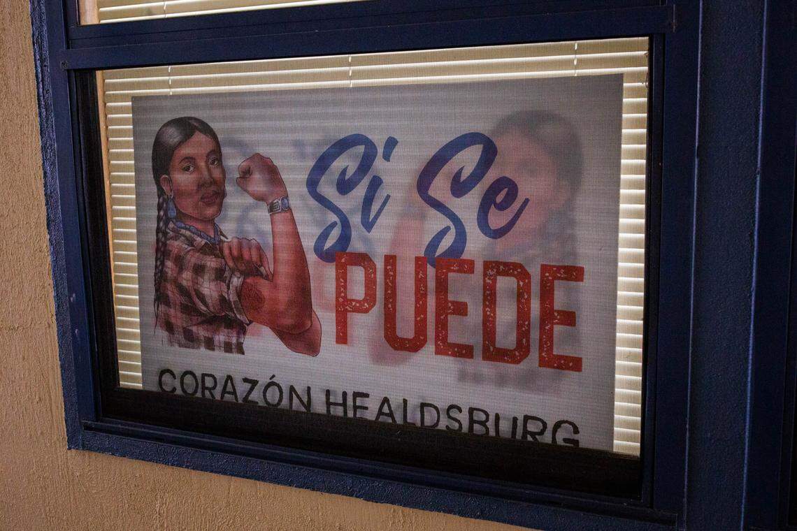 Corazón Healdsburg, a nonprofit that works with the local Latino community, is helping families affected by the Kincade Fire. “They’re sudden,” says Leticia Romero, director of community engagement. “You go to bed, and you wake up to this natural disaster.” (Anna Maria Barry-Jester/KHN)