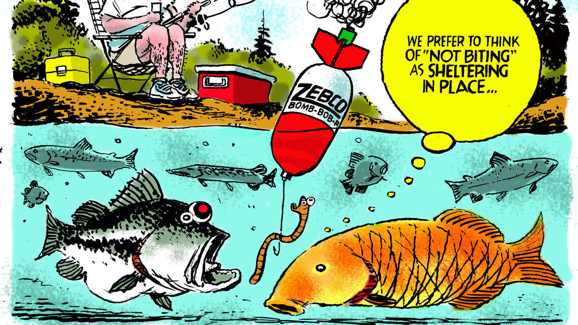 Coronavirus isolation is a perfect excuse to go fishing (and to talk about bombs)