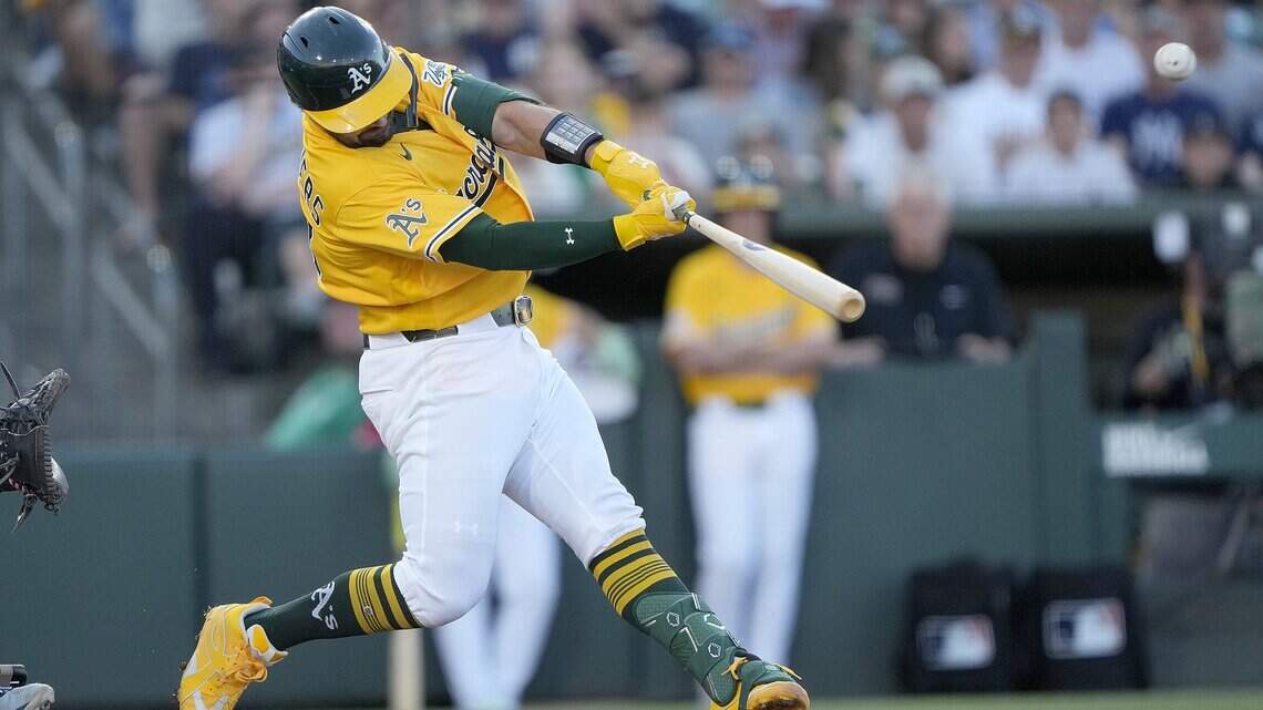Exclusive: A’s slugging catcher Shea Langeliers not interested in Home Run Derby