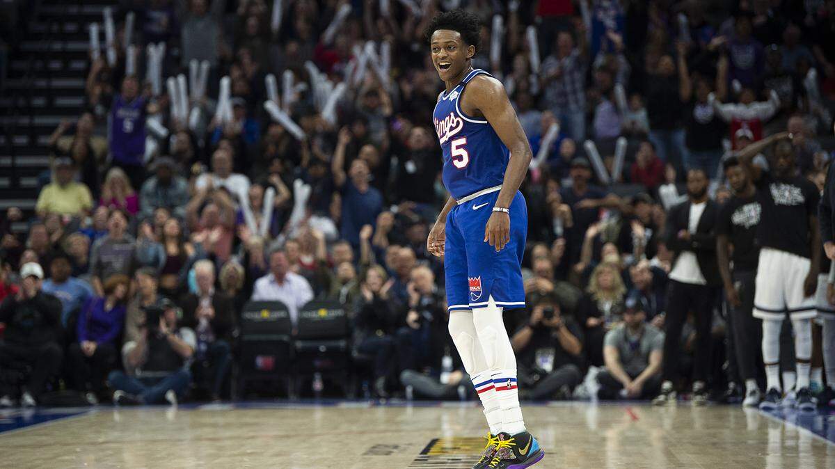 De’Aaron Fox was averaging 20.4 points and 6.8 assists per game when the 2019-20 season was halted because of COVID-19. His Sacramento Kings will be part of the NBA restart in Orlando, Fla., later this month.