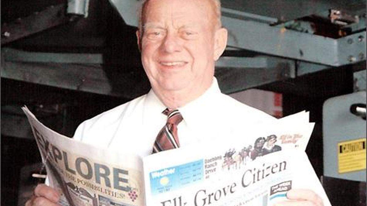 Newsman Roy Herburger, who was an influential community leader in Elk Grove, died Sunday at age 87.