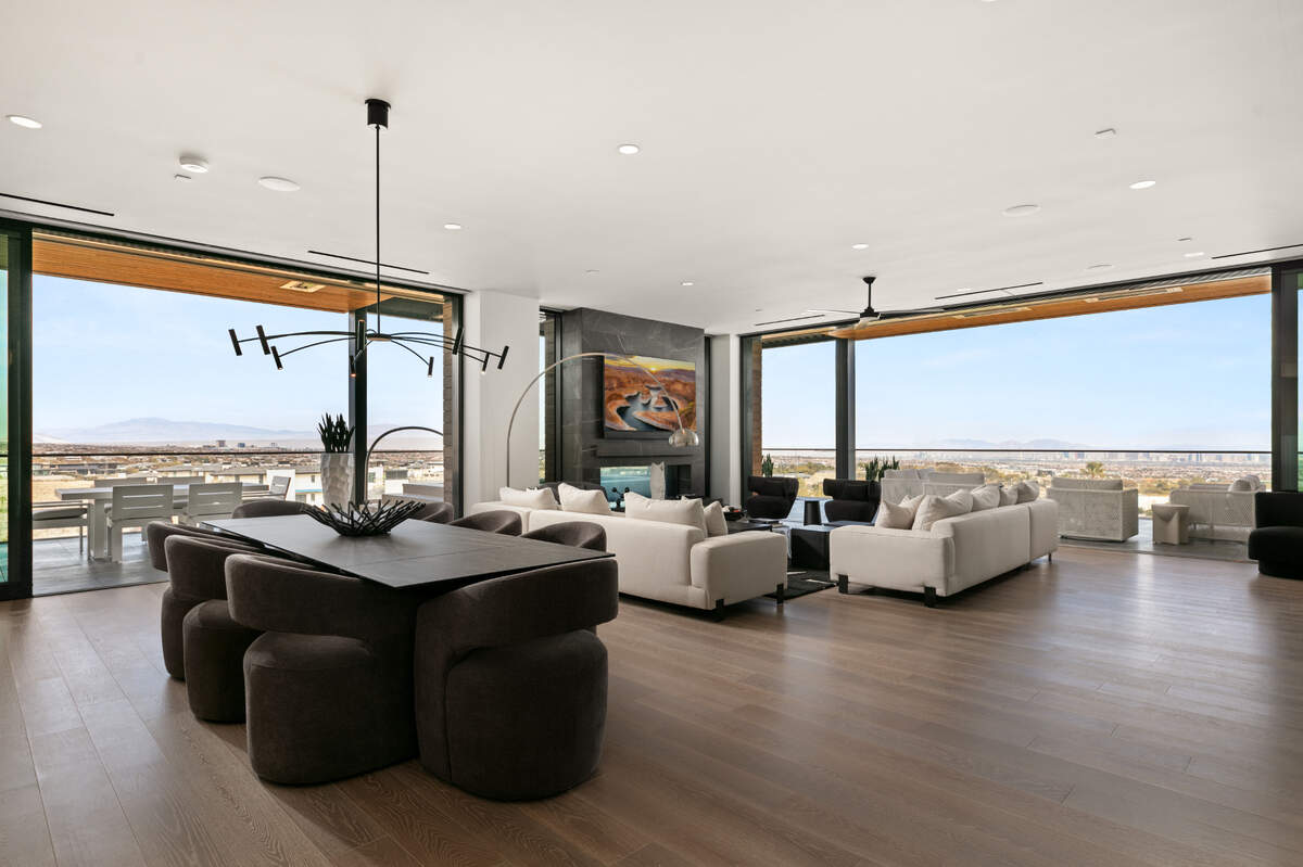 The Las Vegas penthouse spans nearly 5,000 square feet atop the three-level clubhouse.
