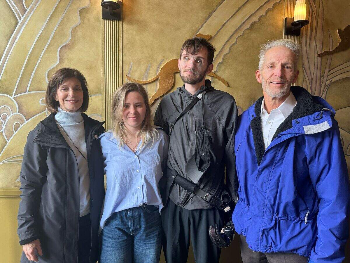 Andriy and his wife (middle) with the author, Greg Tesluk, and his wife, (far left and far right).