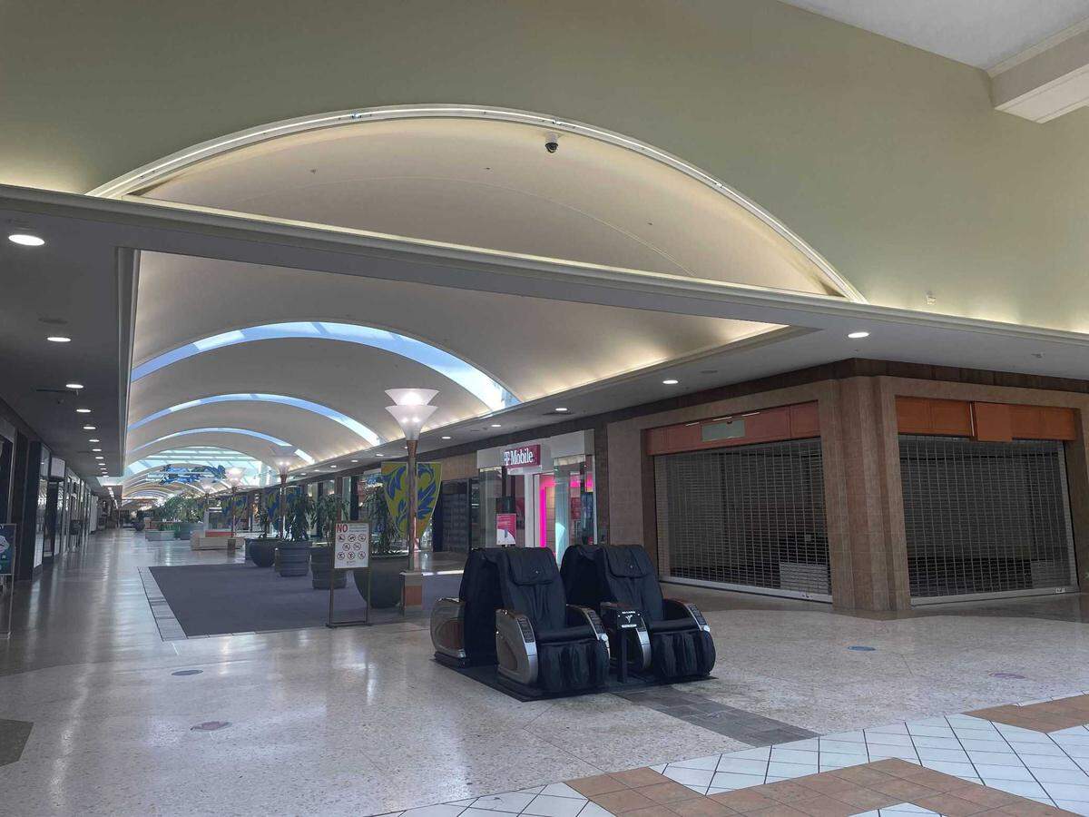 Sunrise Mall in Citrus Heights on April 30, 2025. After most businesses have closed, the mall is often empty, residents of Citrus Heights said.