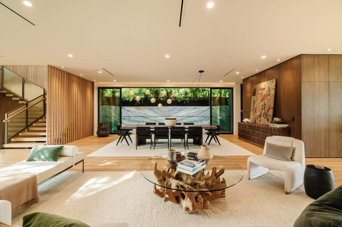 The artful Southern California home spans 11,500 square feet.