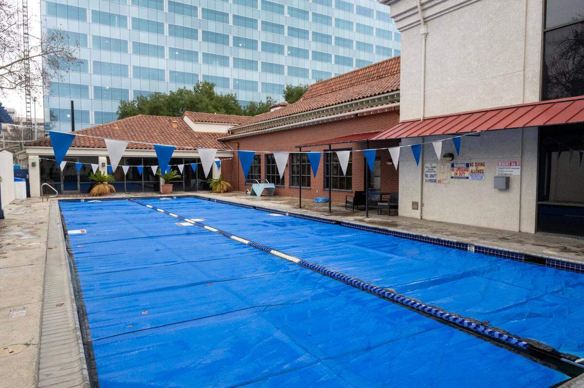 The outdoor pool is ready for swimmers at the Capital YMCA on Monday, Dec. 23, 2024, in Sacramento. The Grand Opening celebration of the former Capital Athletic Club will take place on Tuesday.