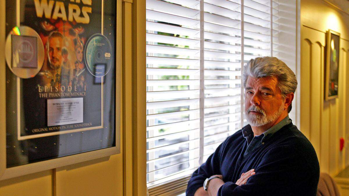 In this May 4, 2005 file photo, George Lucas, creator of the “Star Wars” franchise, poses at Skywalker Ranch in California.