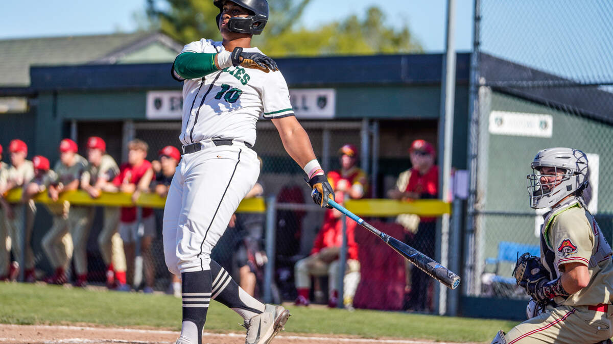 Granite Bay senior J.P. Smith hit a key two-run home run in a 15-10 win over Jesuit on Thursday, May 14, 2022.