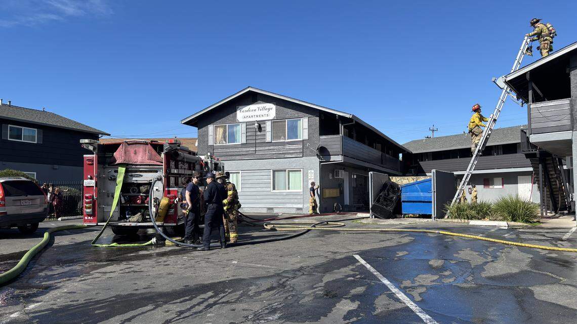 Four units were involved in a fire Saturday morning at the Cordova Village Apartments on Mills Tower Drive in Rancho Cordova, Sacramento Metropolitan Fire District officials said. No injuries were reported.