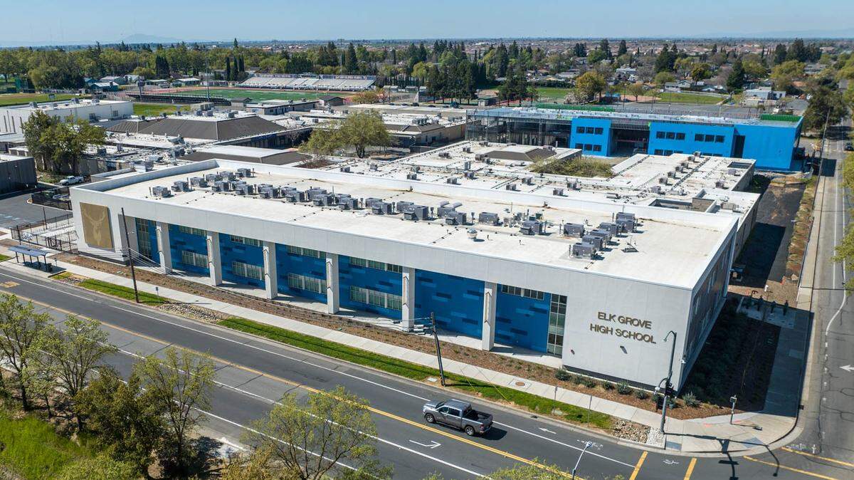 Elk Grove High School is pictured on March 16, 2024.