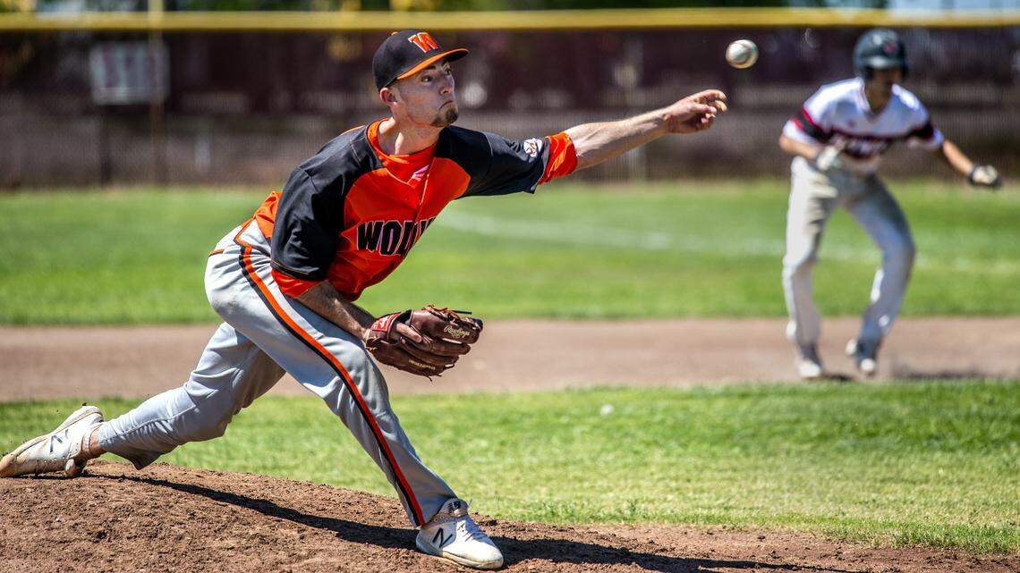 Woodland High School pitcher Cooper Hjerpe attempted to throw his fourth consecutive no-hitter April 18. He didn’t get the no-no against Colusa, but Woodland won the game 6-5.