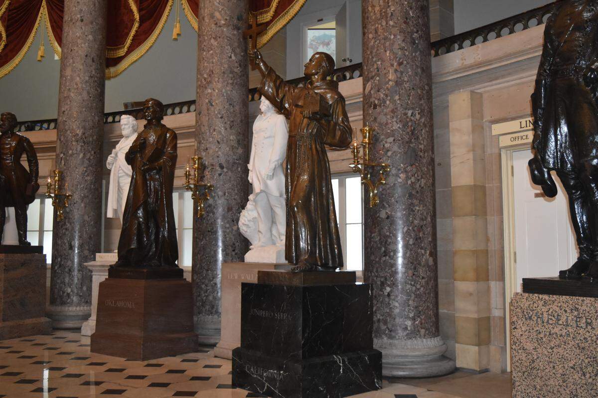 California's Junipero Serra statue in the United States Capitol National Statuary Hall Collection.