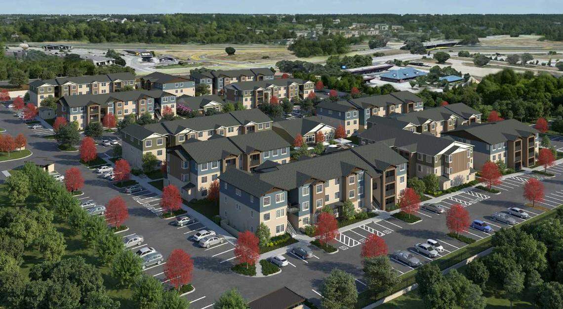 A rendering of the Hope Way Apartments in Penryn, Placer County.